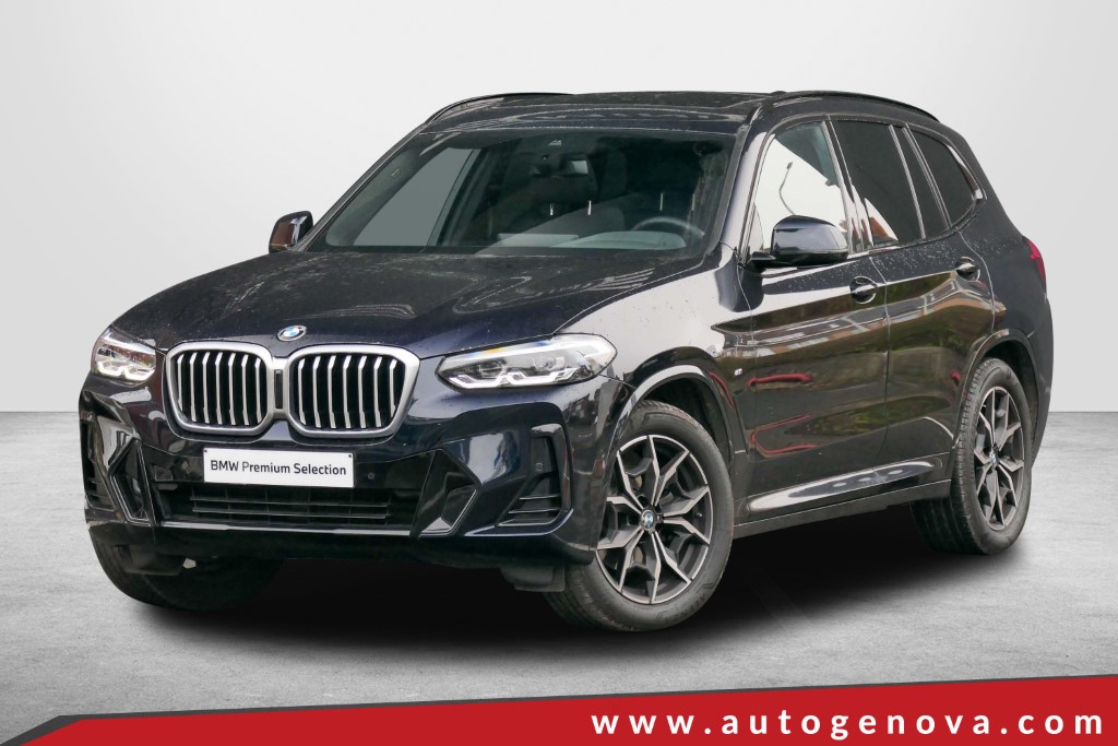 BMW X3 s drive 18d 136cv steptronic m sport ( cruise - fari led - navi - pelle - tetto panoramico apr. - pdc - telecamera post. - cerchi 19 - mirror - clima trizona )